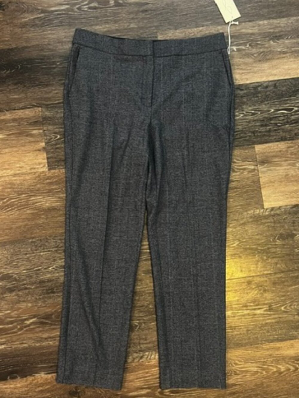 Women's New w/tags Loie Dress Pants, Size 10, Hi Rise, Slim Leg, Blue Plaid.